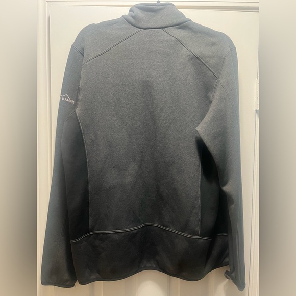 Men's Eddie Bauer Heathered Stretch Fleece Full-Zip Jacket Size M Medium NWT - Picture 4 of 5